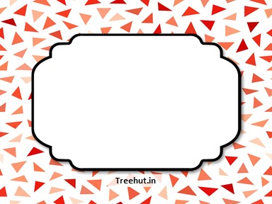 Abstract Pattern Free Printable Labels, 3x4 inch Name Tag